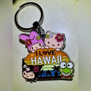 Hello Kitty My Melody Kuromi Keroppi Metal Key Chain Bell Charm Beachy Sanrio